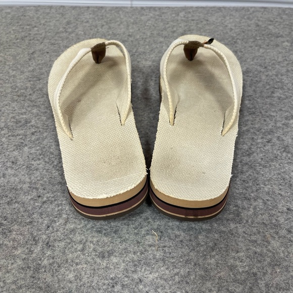 Rainbow - Canvas - Flip Flops - Size 8W or 6M - Picture 3 of 7